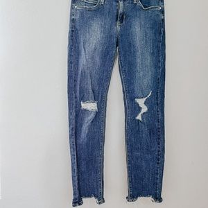 Just black denim jeans